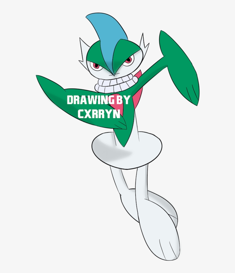 Custom Gallade Drawing For @starrpowergames On Twitter, transparent png download