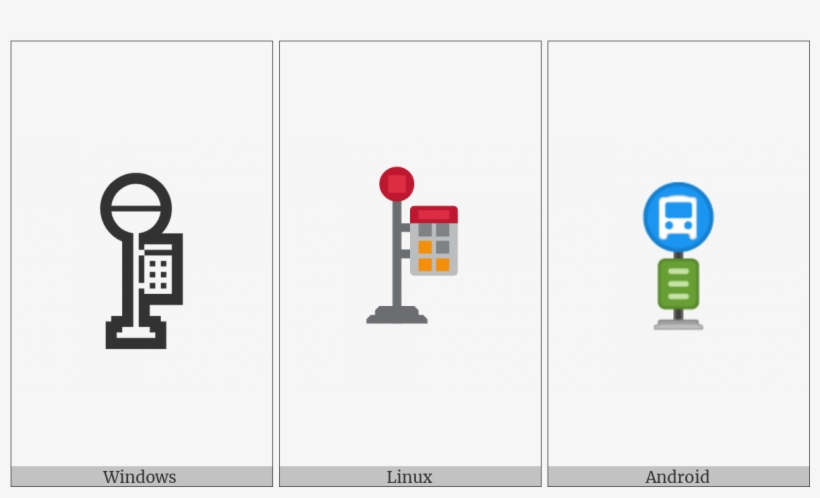 Bus Stop On Various Operating Systems - Traffic Sign, transparent png download