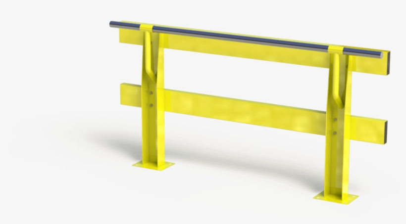 V-rail Verge Safety Barrier With Handrail - Bench, transparent png download