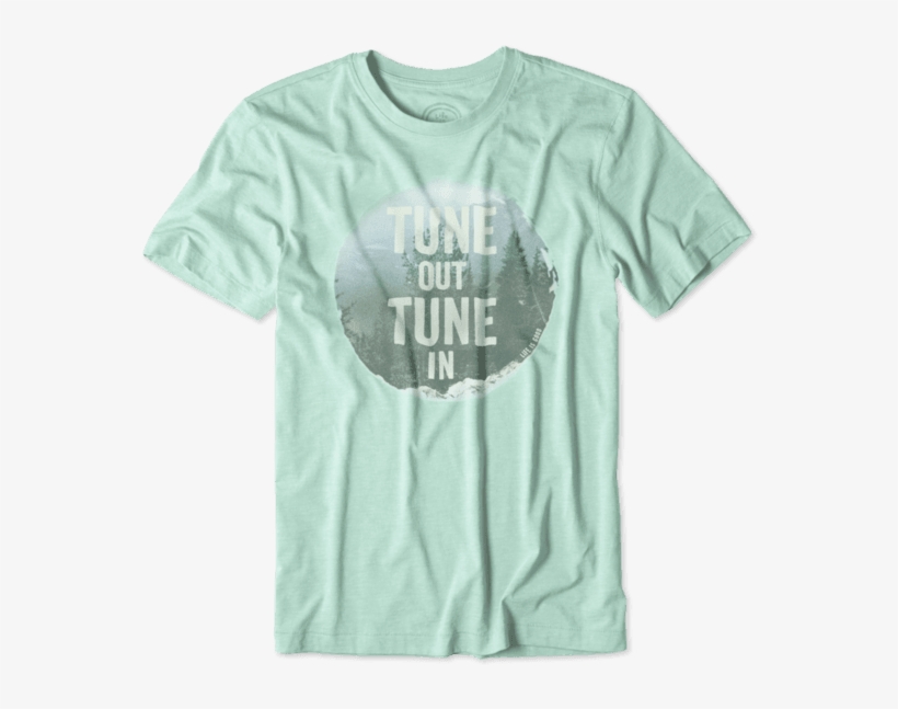 Men's Tune Out Tune In Cool Tee - Active Shirt, transparent png download