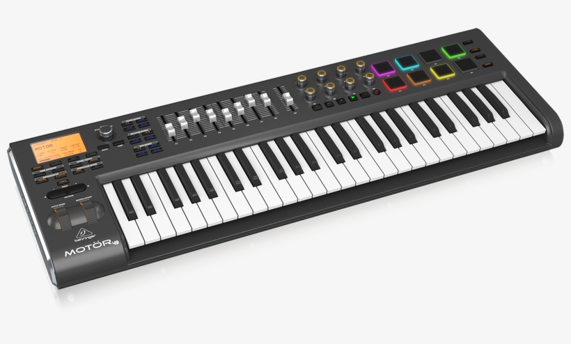 Behringer Motor 49 49-key Usb/midi Master Controller - Synthesizer Keyboard, transparent png download