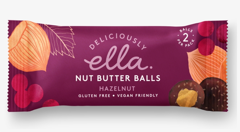 Deliciously Ella Nut Butter Balls Hazelnut 12 X 36g - Deliciously Ella Nut Butter Balls, transparent png download