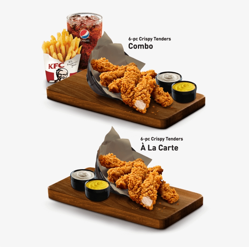 Combo And Promotion May Vary By Location - Crispy Tenders Kfc, transparent png download