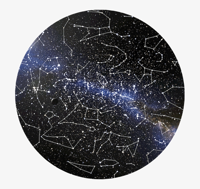 More Visible Stars, The Moon, And The Milky Way Galaxy - Circle, transparent png download