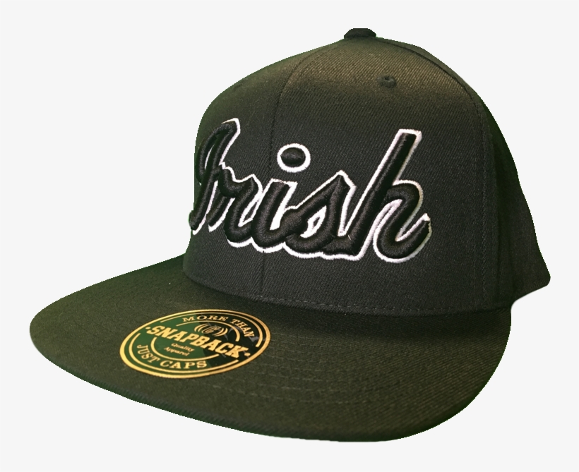 Irish Cap Big Script Snapback Black And White More, transparent png download