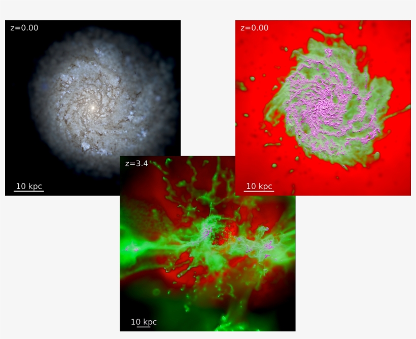 A Milky-way Mass Galaxy In Formation - Graphic Design, transparent png download