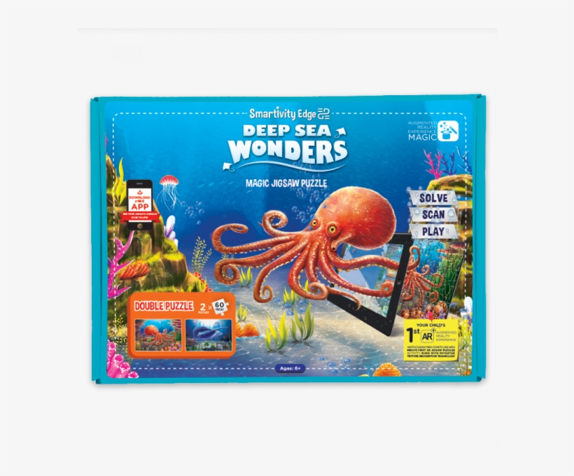 Free Android And Ios Augmented Reality App With Jigsaw - Marine Marvels, transparent png download