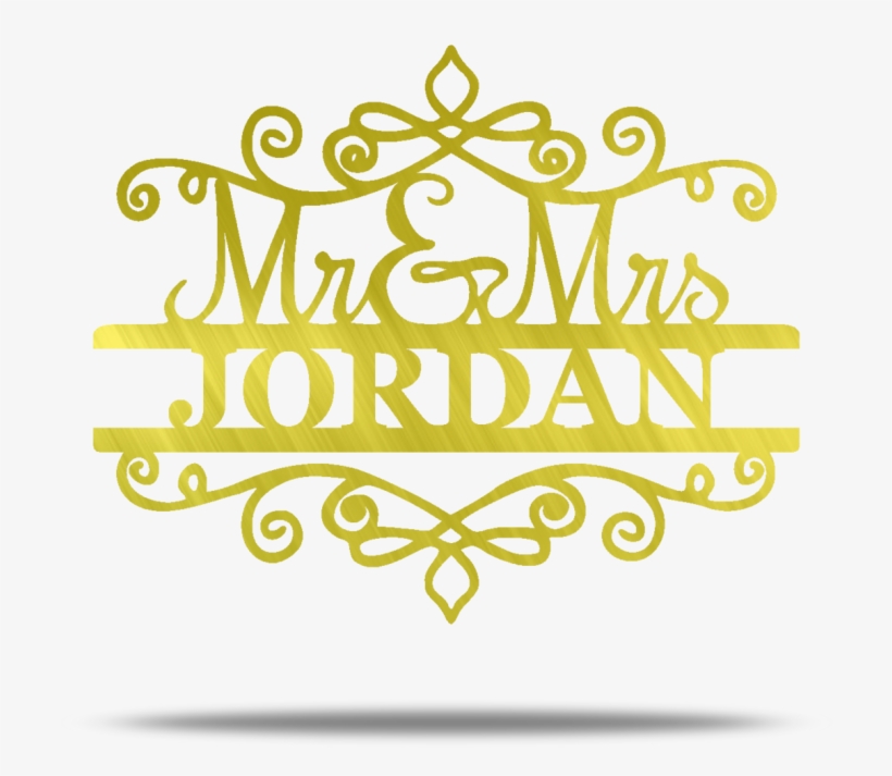 Mr & Mrs Split Monogram, transparent png download