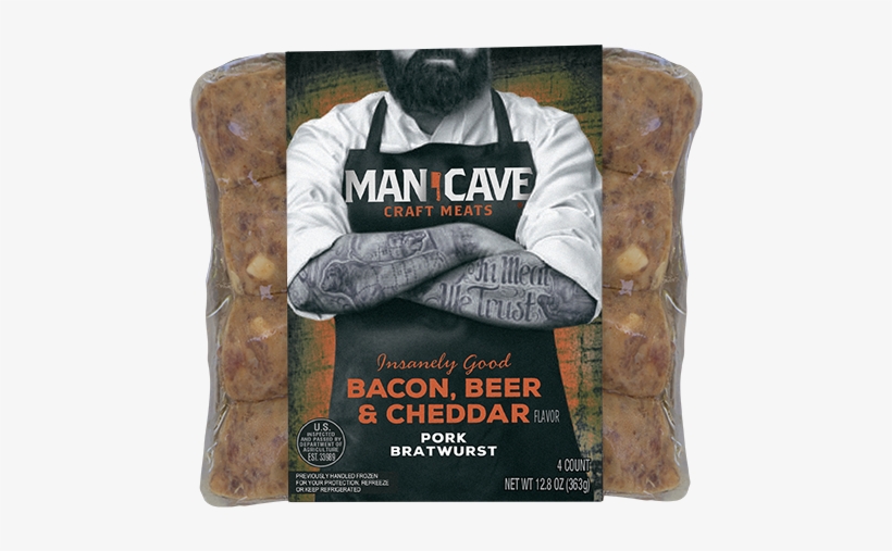 Man Cave Craft Meats - Man Cave Sausages, transparent png download