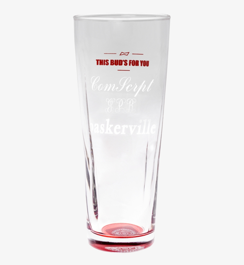 Personalized Budweiser Glass - Pint Glass, transparent png download