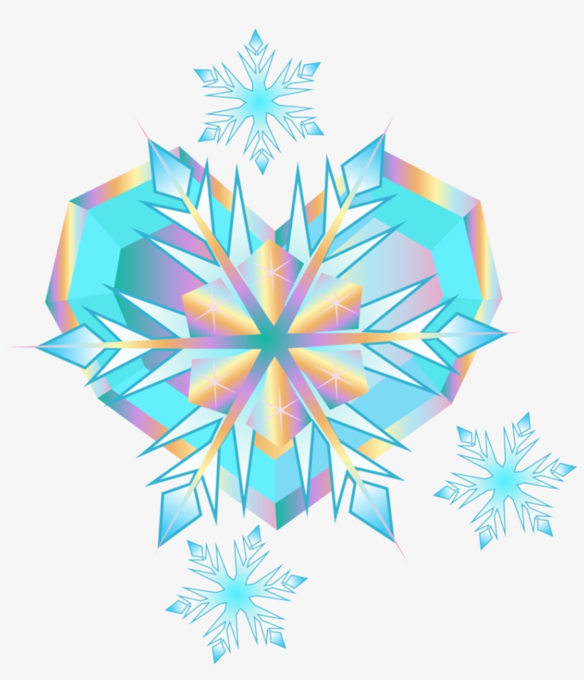 Snowflake Heart Clipart - Graphic Design, transparent png download