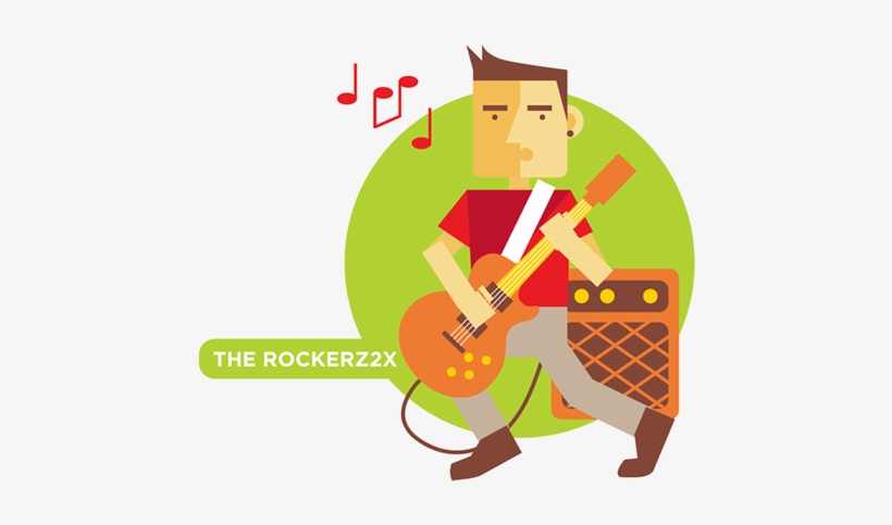 The Rockers2x \m/ - Cartoon, transparent png download