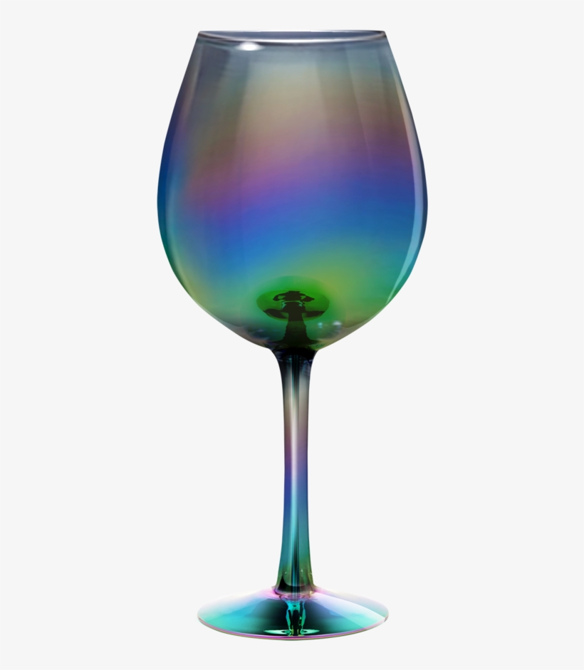 Iridescent Xl Wine Glass - Wine Glass, transparent png download