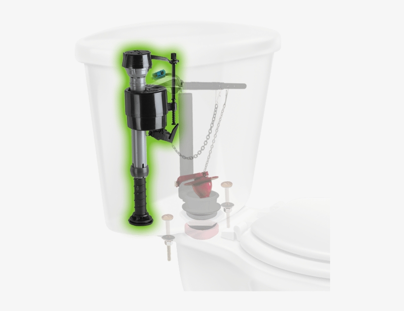 Toilet Fill Valves Refill The Toilet Tank And Bowl - Toilet Valves, transparent png download