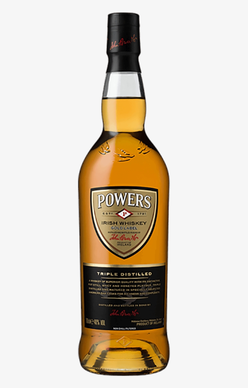 Powers Gold Label Irish Whiskey - Powers Gold Label Whiskey, transparent png download