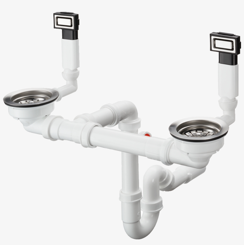 D15-10 Manual Waste And Overflow Set For Sink 370/370 - Hansgrohe Waste And Overflow Set Chrome, transparent png download