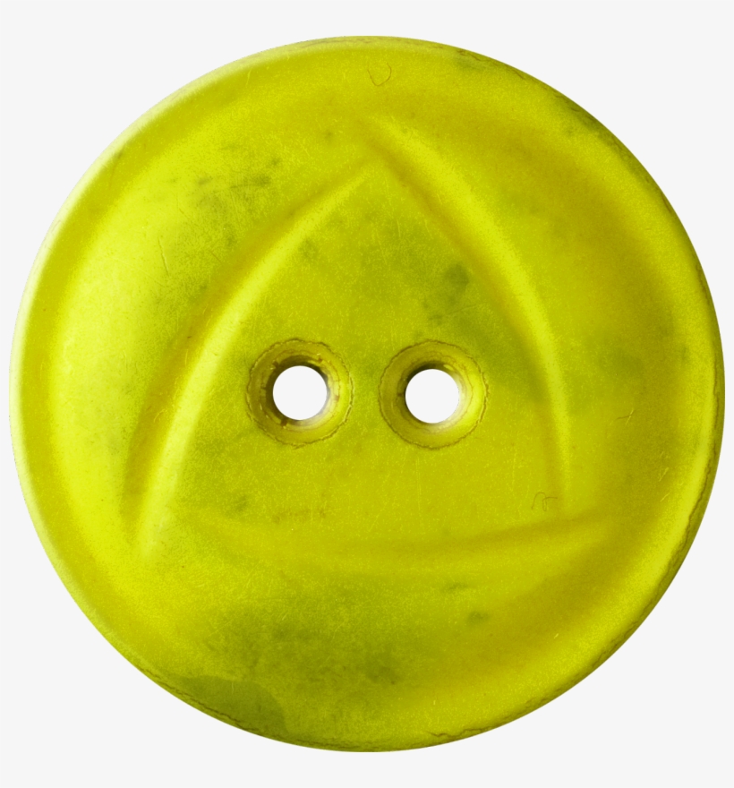 Button With Rounded Triangle Design, Yellow - Circle, transparent png download
