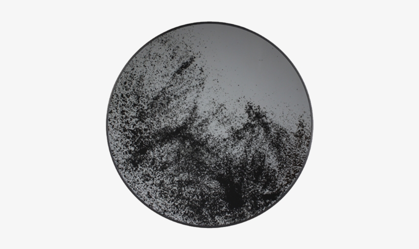 Heavy Aged Mirror Tray - Circle, transparent png download