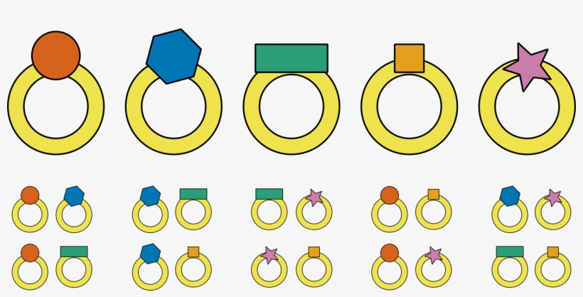 For Example, If I Have 5 Gold Rings, And I Want To - Circle, transparent png download
