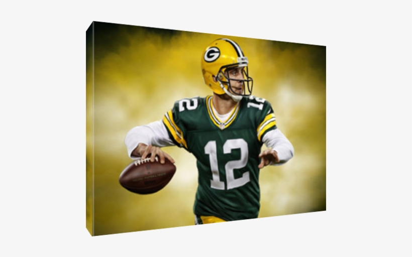 Details About Aaron Rodgers Greenbay Packers Poster - Kick American Football, transparent png download