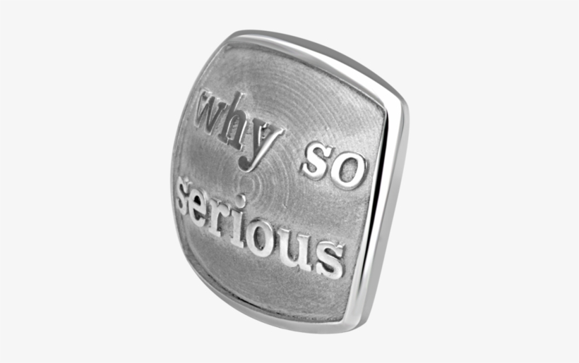 Square White "why So Serious" Head, Preziose, Sevenfifty, - Ring, transparent png download