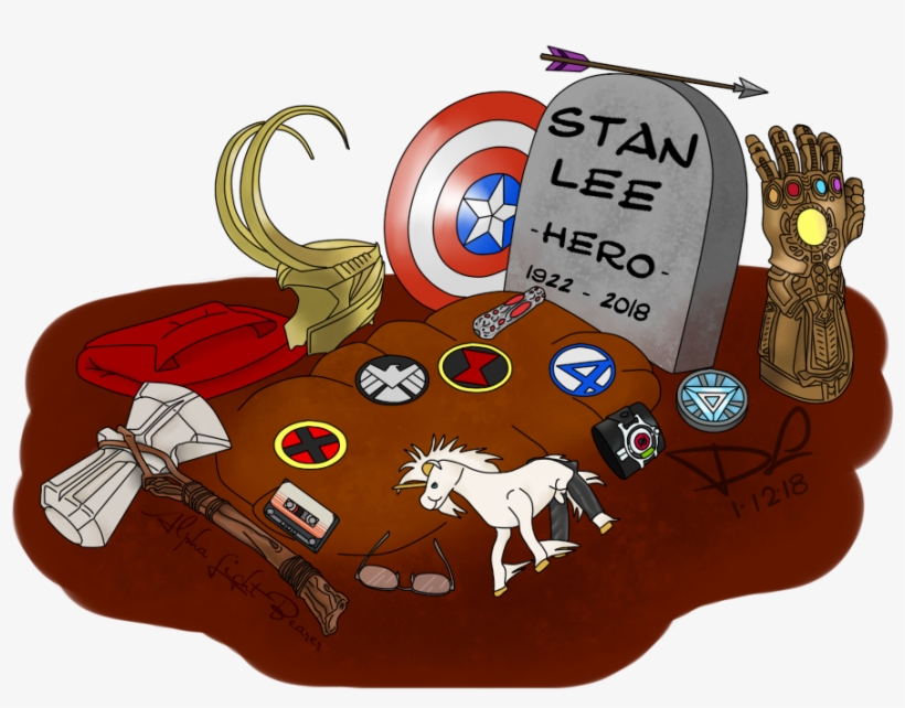 20 Artists' Tributes To Late Comic Book Legend Stan - Art By Stan Lee, transparent png download