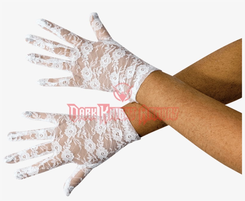 White Lace Gloves - Temporary Tattoo, transparent png download