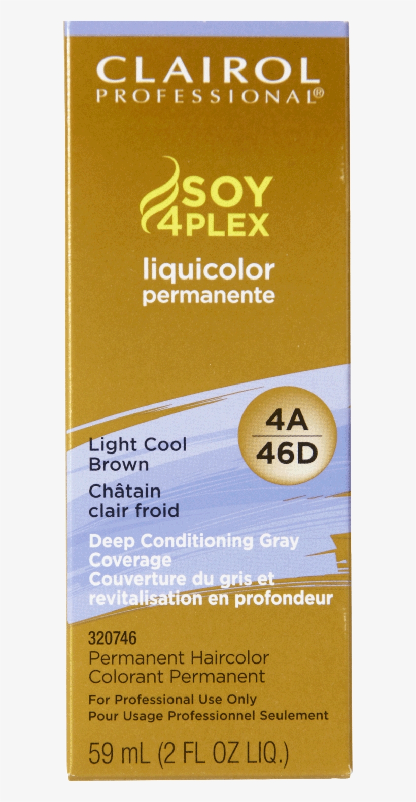 Clairol Professional 4a/46d Light Cool Brown Liquicolor - Soy 4 Plex, transparent png download
