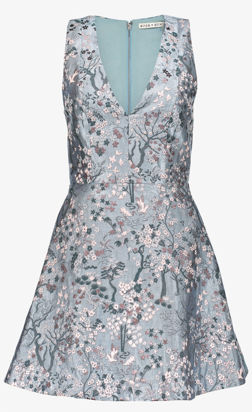 Tennie Party Dress Blue Fog - Cocktail Dress, transparent png download