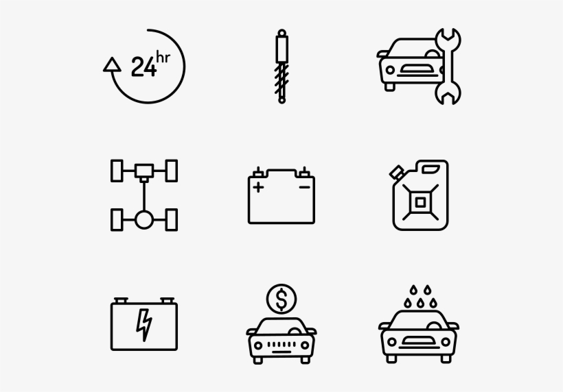 Car Service - Vector Food Icon Png, transparent png download