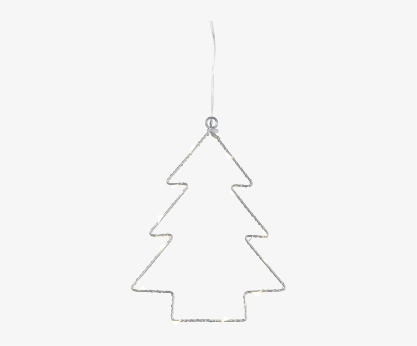 Hanging Decoration Wiry - Dekorationsbelysning: Ropelight Led-silhuet Tree, transparent png download