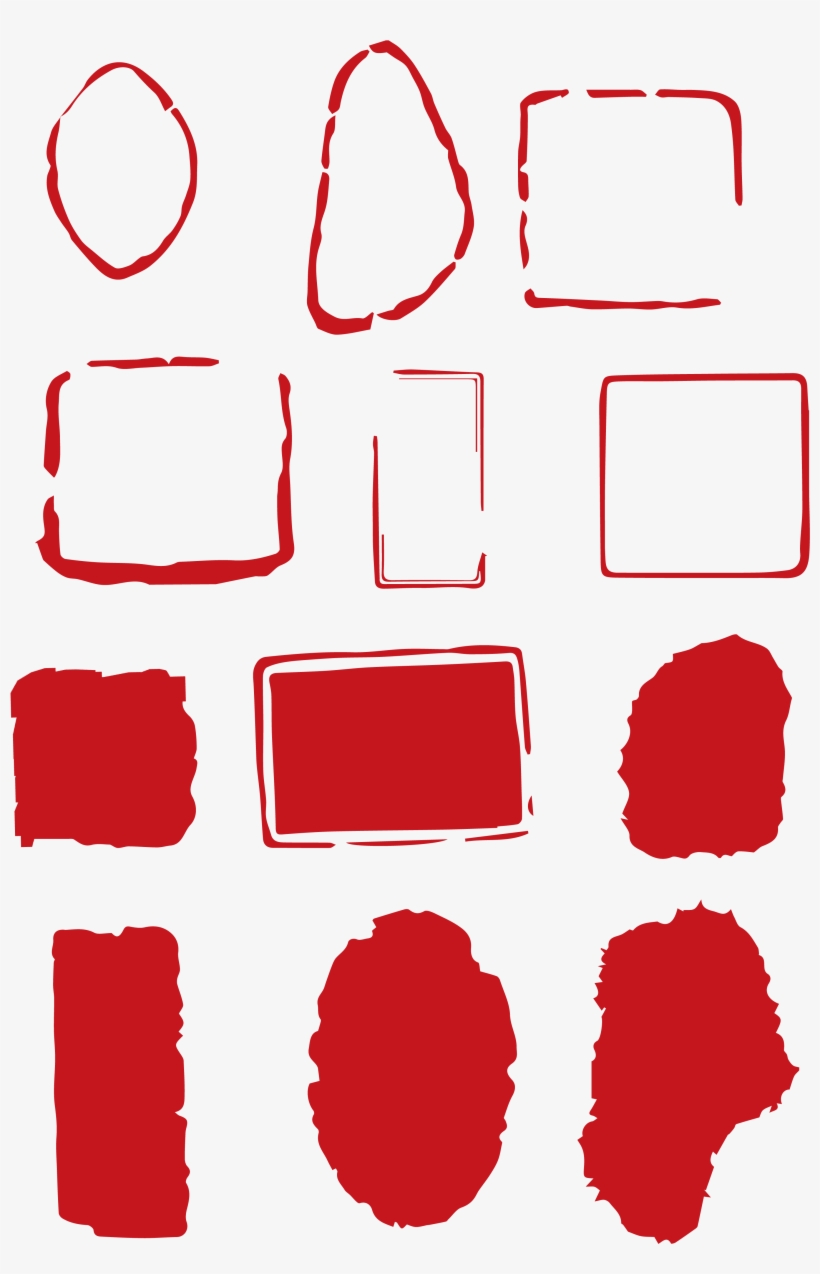 Chinese Retro Style Seal Border Elements Png And Vector, transparent png download