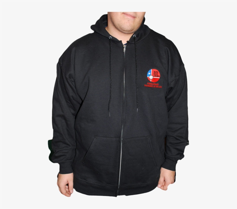 Red Dot Arms Zippered Hoodie - Hoodie, transparent png download