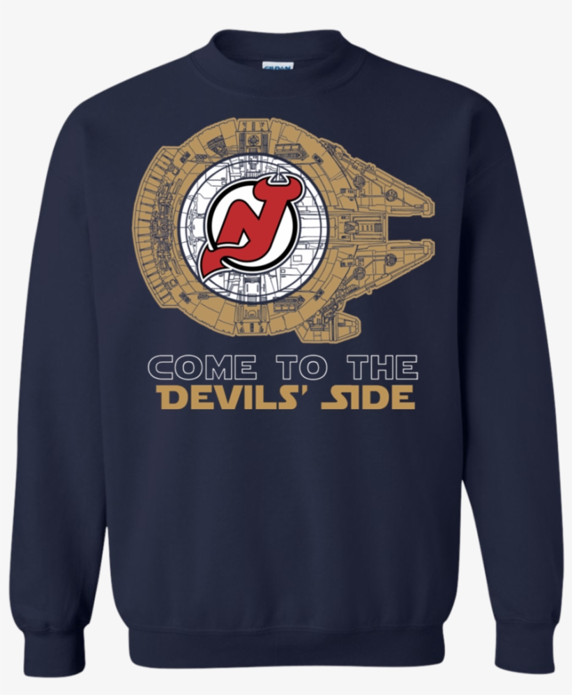 Come To The New Jersey Devils' Side Star Wars T-shirt= - Oh Hi Santa Christmas Sweater, transparent png download