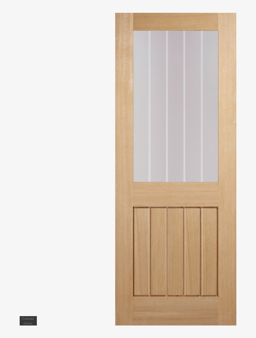 Buy Mexicano Oak 1 Light Internal Door With Frosted - Home Door, transparent png download