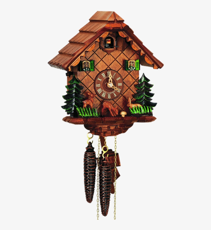 "forest Animals" Black Forest Cuckoo Clock - Wall Cuckoo Clock, transparent png download