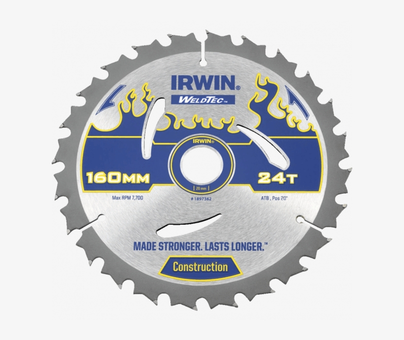 Irwin Weldtec Circular Saw Blade - Disco De Serra Para Corte Preciso, transparent png download