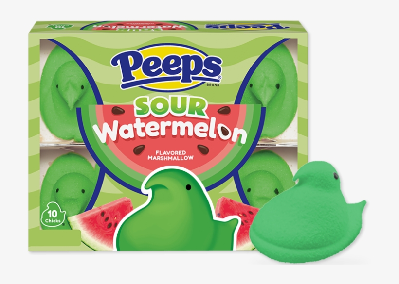 Sour Watermelon - Peeps, transparent png download