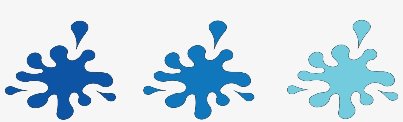 Splash With 3 Drops, 130 Cm Uv Teal, transparent png download