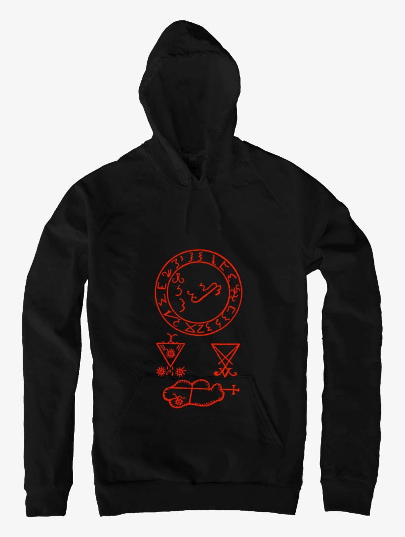 Sigil Of Lucifer Pull-over Hoodie - Parsons Sweatshirt, transparent png download