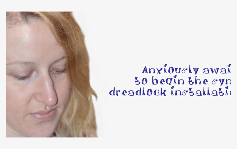 Sythethic Dreadlocks Installation 1 - Blond, transparent png download