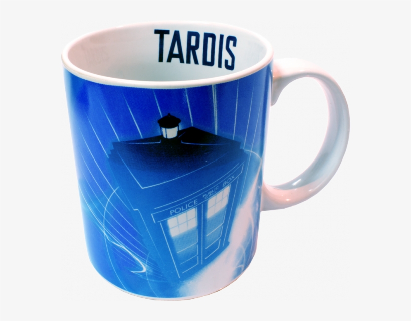 Wesdr155 Doctor Who Tardis In Flight Mug B 3 - Coffee Cup, transparent png download