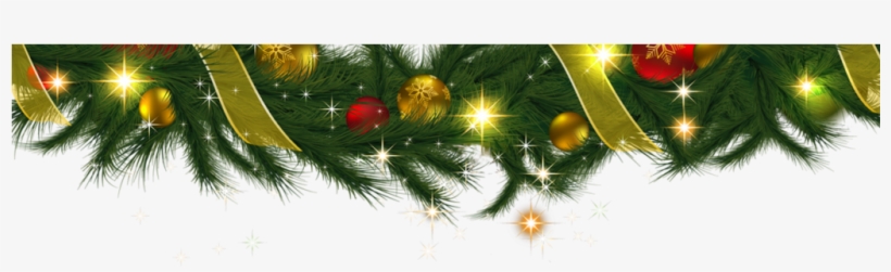 Bow - Christmas Garland Transparent Background, transparent png download