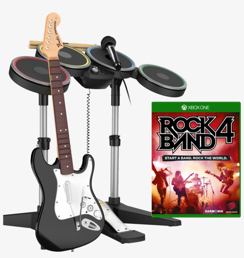 Rock Band 4 Band In A Box - Rock Band Xbox One, transparent png download