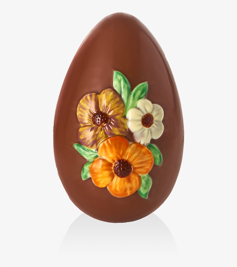 Easter Egg With Flowers - Artificial Flower, transparent png download