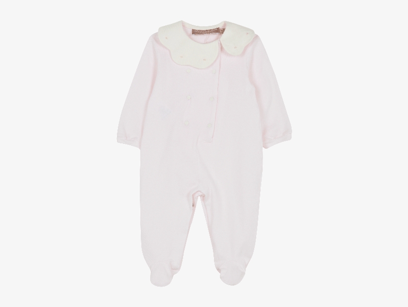 Pink Sailor Collar Baby Onesie - Girl, transparent png download