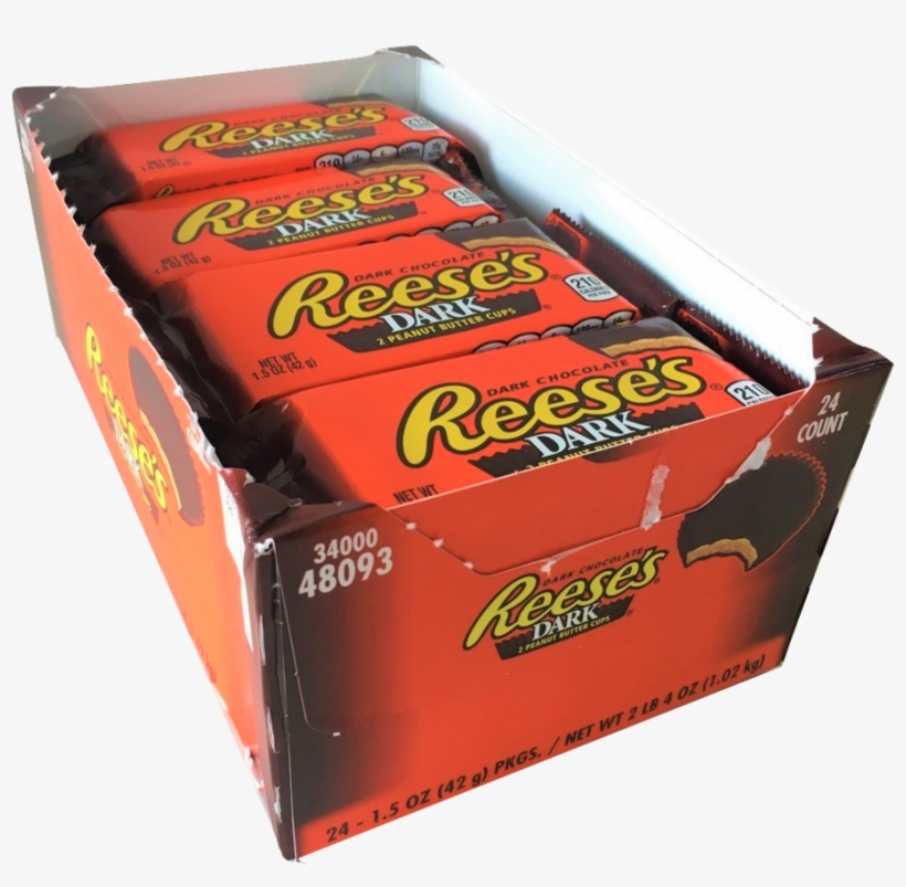 Reese's Dark Peanut Butter Cups 24er Box - Reese's Peanut Butter Cups, transparent png download