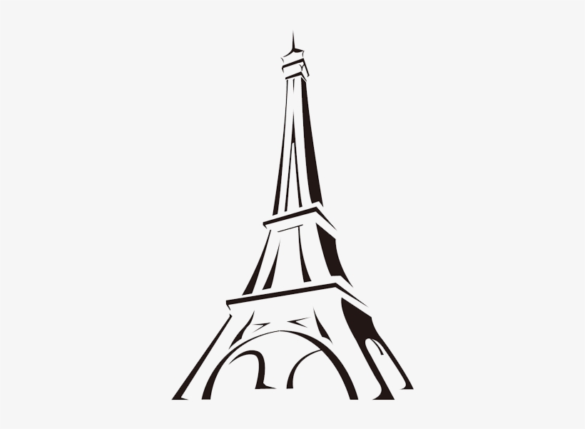 Clip Art - Eiffel Tower Sketch Drawing, transparent png download