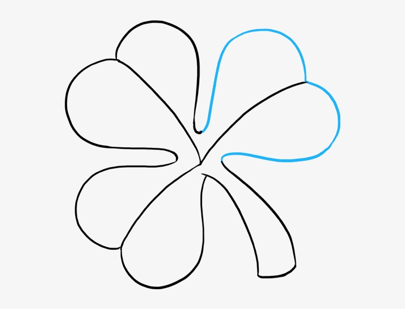 How To Draw Shamrock - Line Art, transparent png download