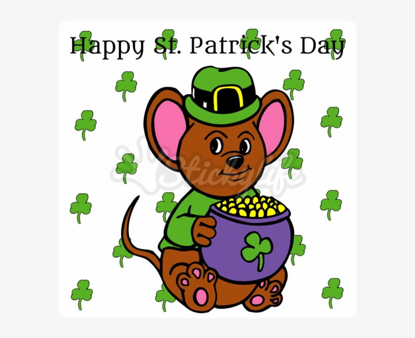Patrick's Day Static Cling - Cartoon, transparent png download